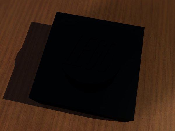 lego brick 3ds - Lego brick 1x1x0,3 black.3ds by David Croucher